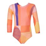 Kelia Long-Sleeve One-Piece, Sunset