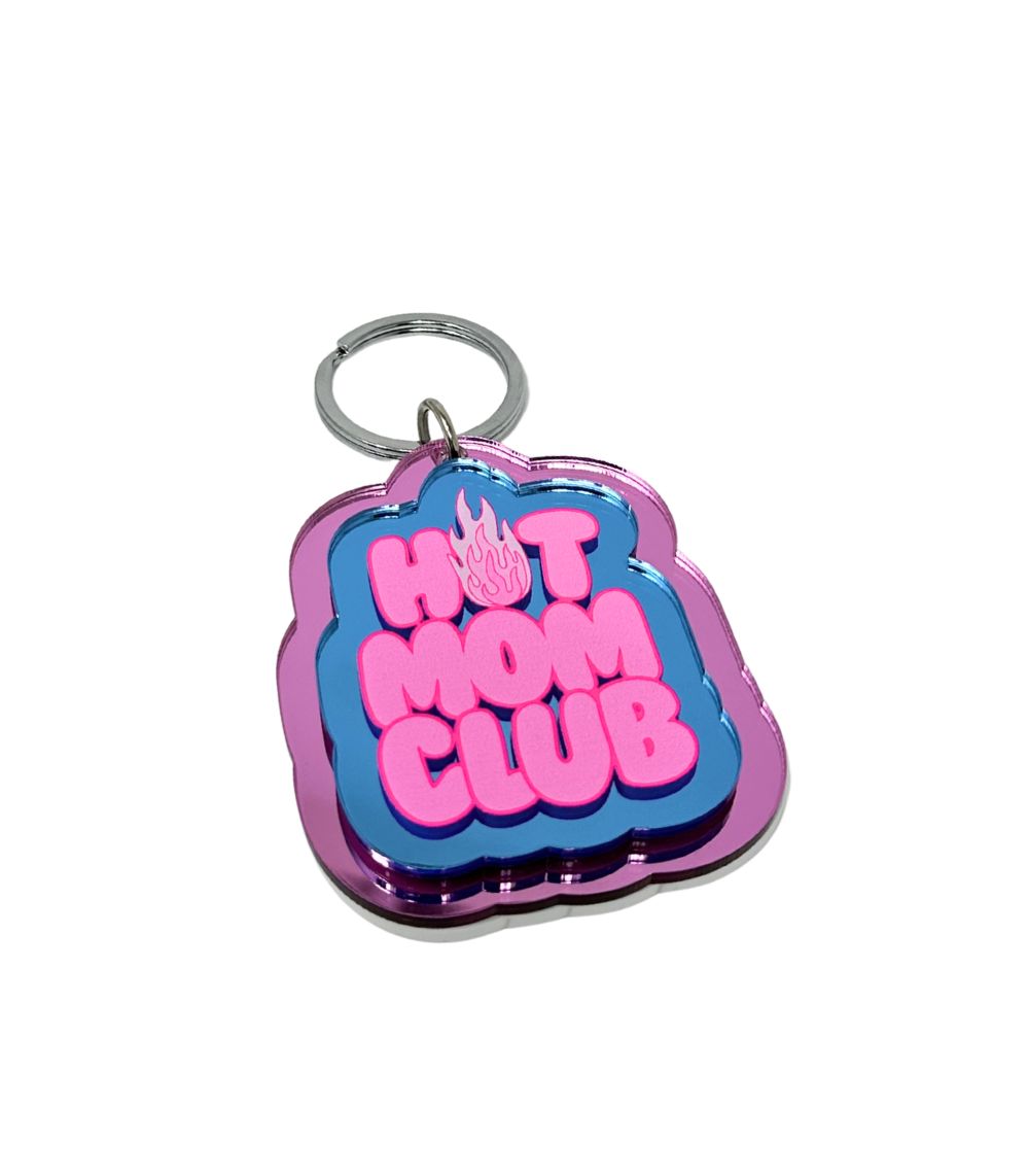 The Wonder Room bag charms (1) Hot Mom Club Key Charm - Image 1