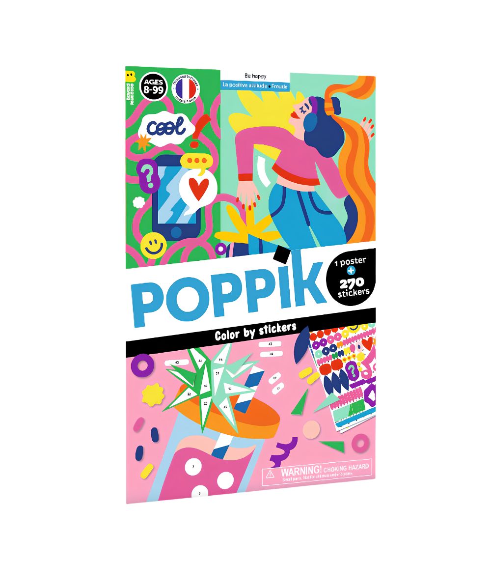 115 Creative Poster + 270 Stickers Be Happy - Image 1