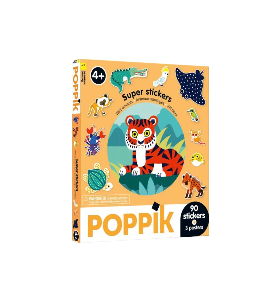 118 Super Stickers - Wild Animals - Image 1