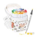 Ohuhu x Bobbie Goods Honolulu B 48 Colors Dual Tips Alcohol Art Markers, Brush & Chisel