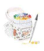 Ohuhu x Bobbie Goods Honolulu B 48 Colors Dual Tips Alcohol Art Markers, Brush & Chisel
