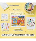 Ohuhu x Bobbie Goods Honolulu B 48 Colors Dual Tips Alcohol Art Markers, Brush & Chisel - Image 4