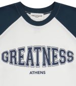 Greatness Reglan T-Shirt – Navy Blue/White - Image 5