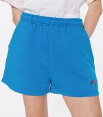 Greatness Cotton Shorts – Azure Blue/Red - Image 2