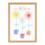 Meri Meri Large Stand Up Flower Decorations (x 3)