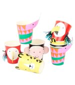 Meri Meri Jungle Jamboree Character Cups (x 8)