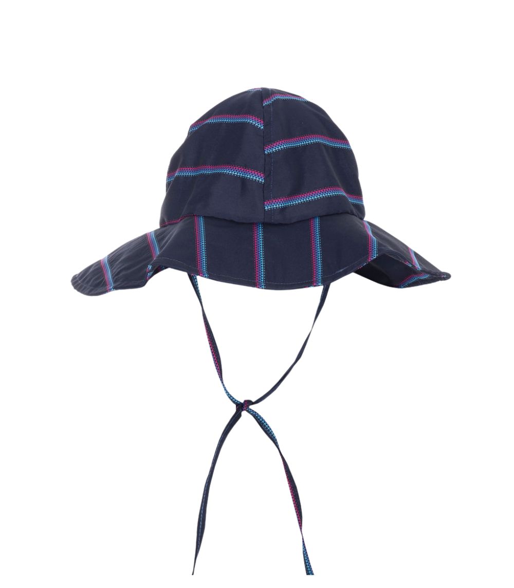 67 Kids Sun Hat Unisex, Blue Threads - Image 1