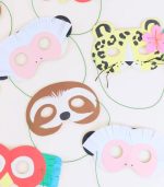 Meri Meri Jungle Jamboree Party Masks (x 8) - Image 3
