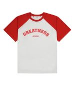 Greatness Reglan T-Shirt – Burnt Orange/White