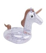 Inflatable Unicorn, Blue Daisy Flower