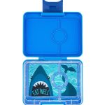 Yumbox Snack - 3-sections Surf Blue/Shark tray