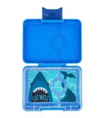 Yumbox Snack - 3-sections Surf Blue/Shark tray