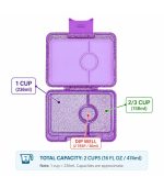Yumbox Snack - 3-sections Princess Purple Glitter - Image 4