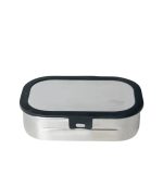 Stainless Steel Lunchbox - 2 Compartment - Black