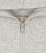 Lou Sweat Zip Hood, Grey Melange - Image 8