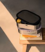 Stainless Steel Lunchbox - 2 Compartment - Black - Image 2