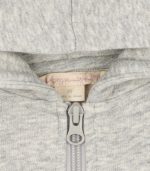 Lou Sequin Sweat Zip Hood, Grey Melange - Image 5