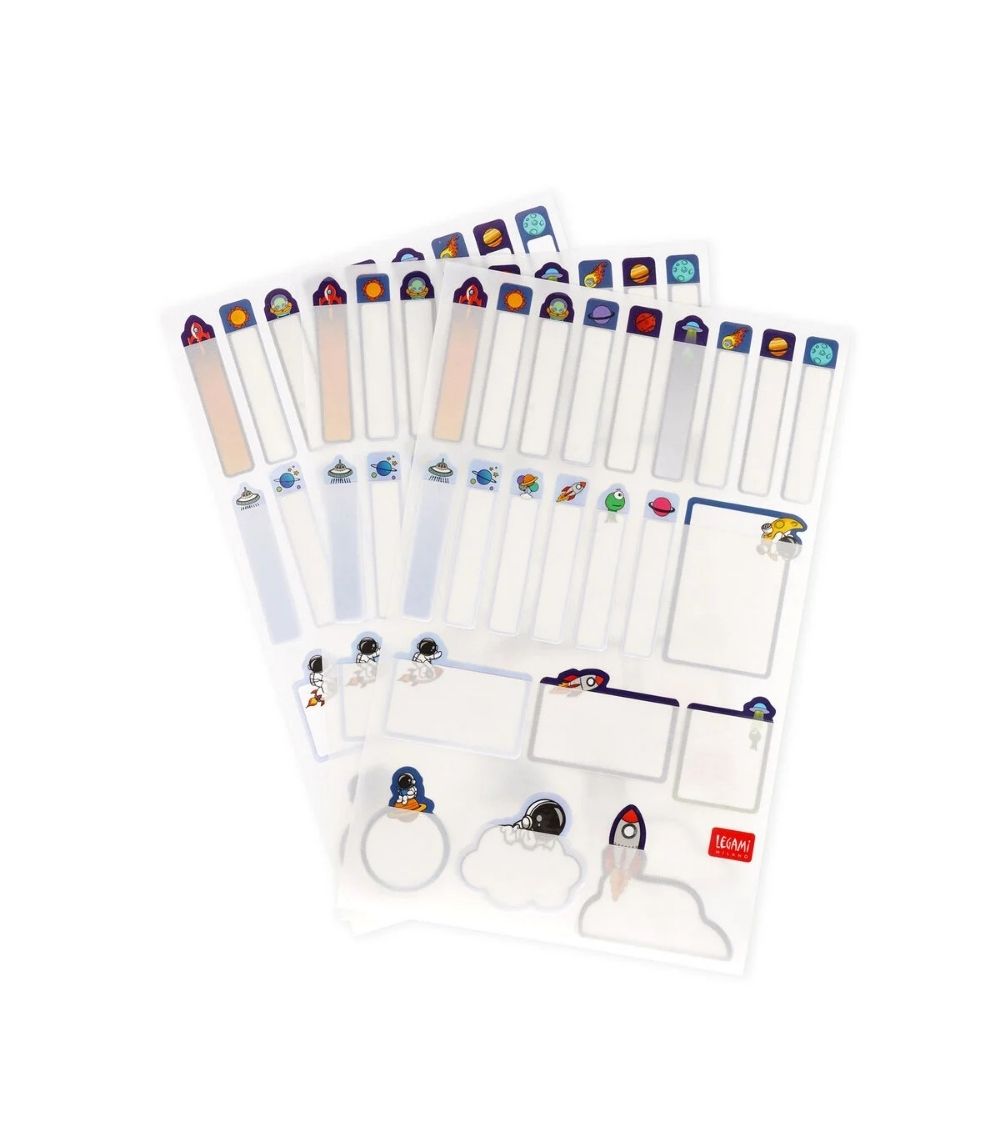 111 Adhesive Labels with Protective Film - My Name Is... - Space - Image 1