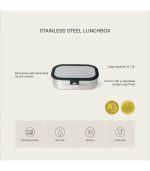 Stainless Steel Lunchbox - 2 Compartment - Black - Image 5