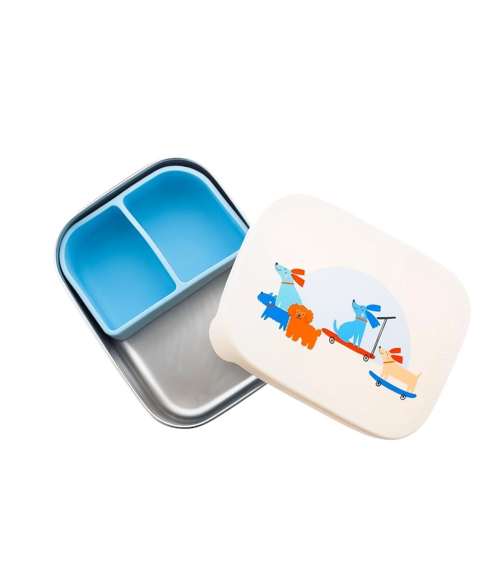 127 Stainless Steel Lunchbox With Removable Compartments, Woof Gang - Image 1