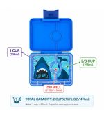 Yumbox Snack - 3-sections Surf Blue/Shark tray - Image 3