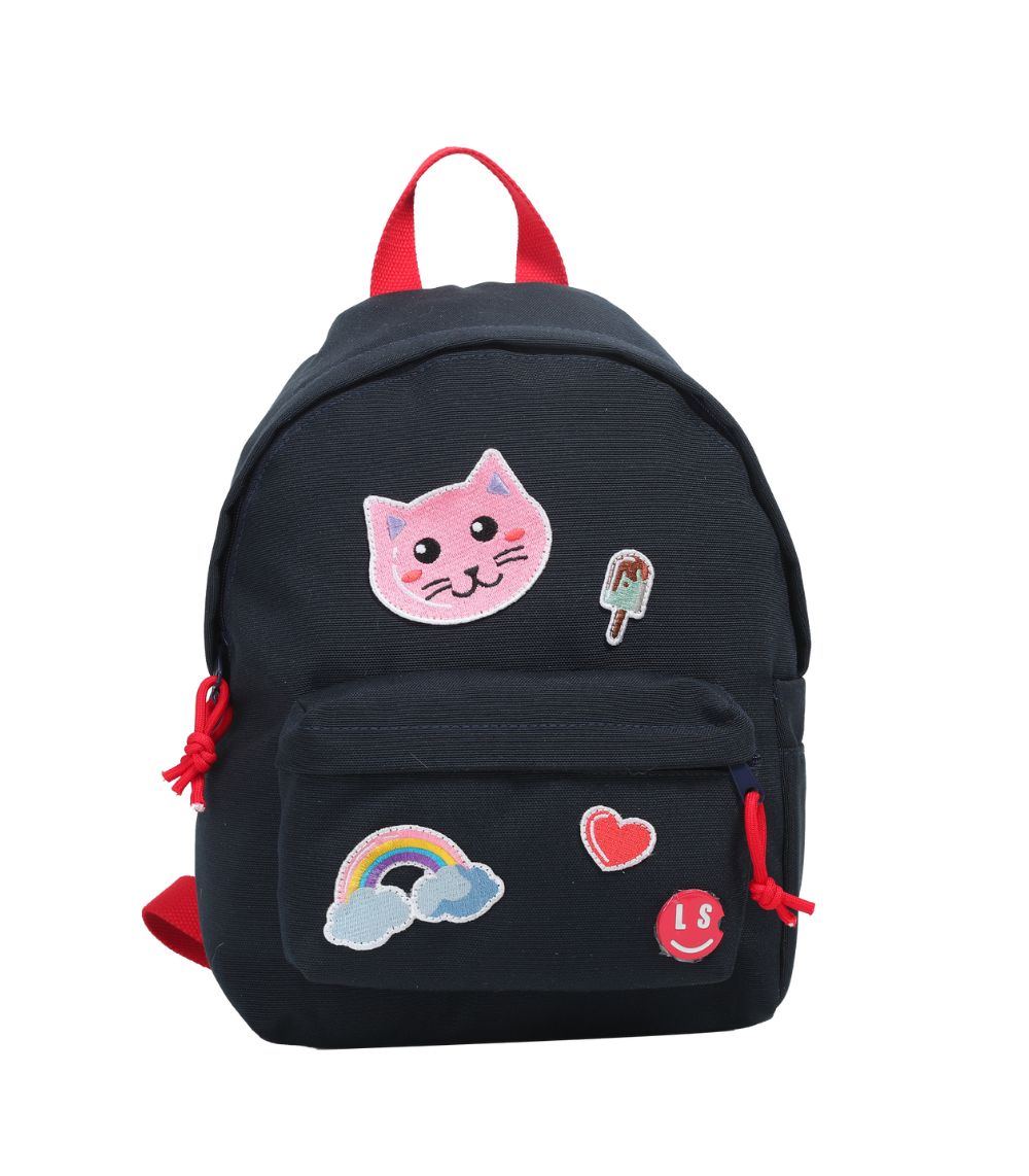 196 Kids Small Backpack Cat Blue - Image 1
