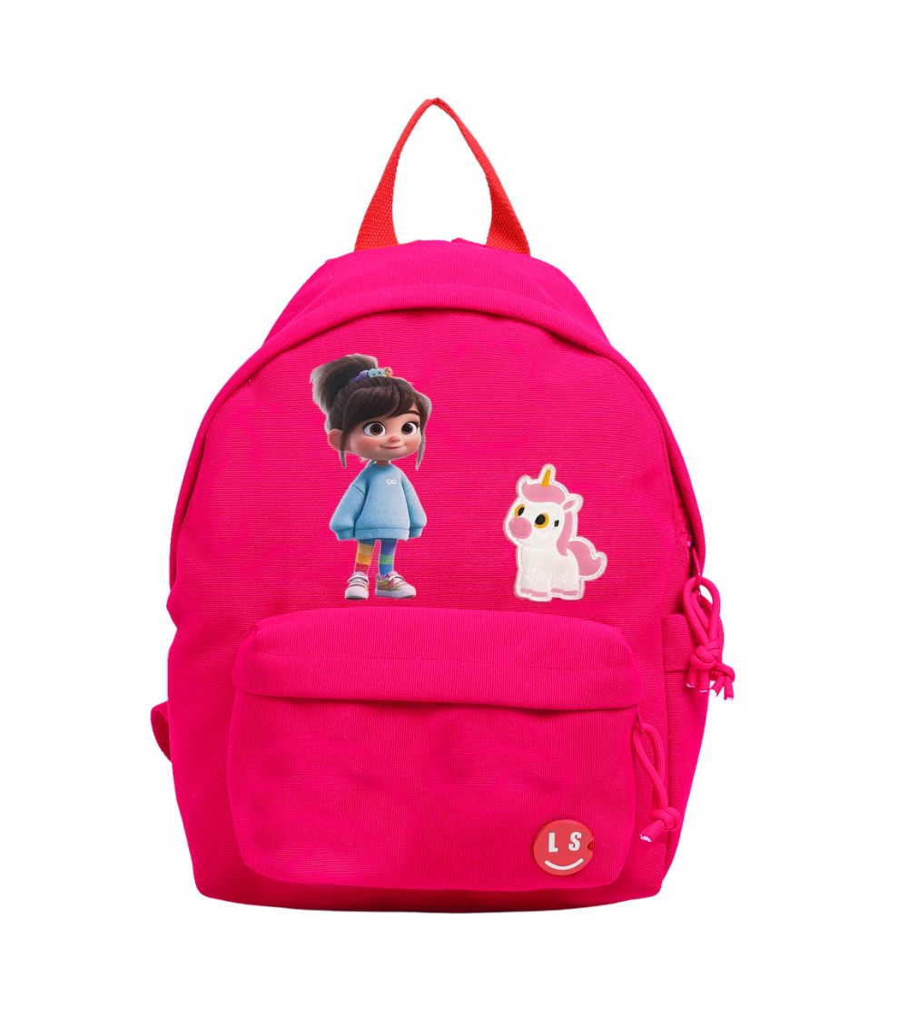 197 Kids Small Backpack Unicorn Pink - Image 1