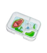 Yumbox Panino - 4-sections Surf Blue/Dinosaur Tray - Image 4