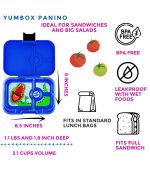 Yumbox Panino - 4-sections Surf Blue/Dinosaur Tray - Image 5