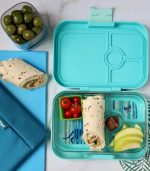Yumbox Panino - 4-sections Tropical Aqua/Panther Tray - Image 2