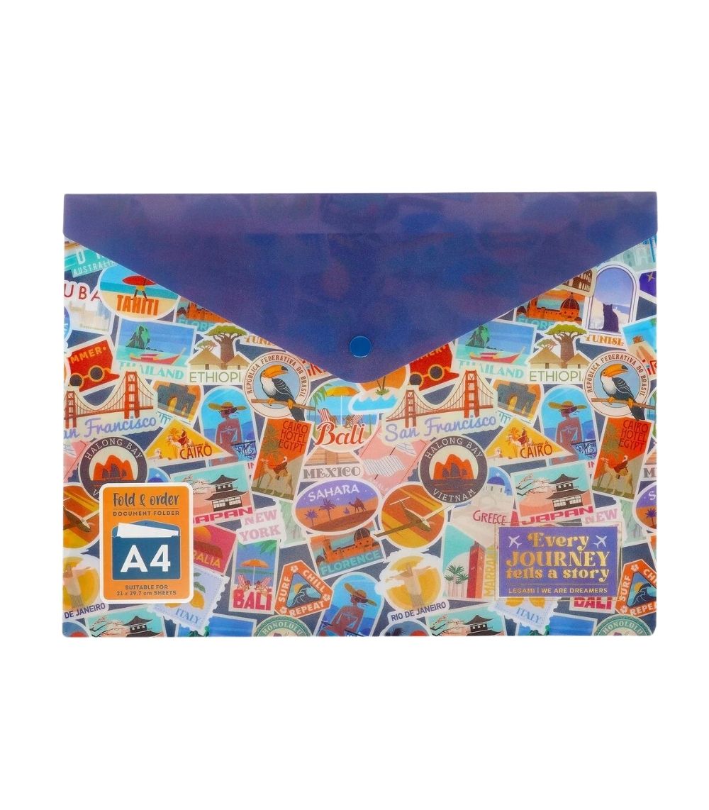 29 Document Folder - Fold & Order - Travel Stickers - Image 1