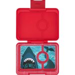 Yumbox Snack - 3-sections Wow Red/Shark Tray