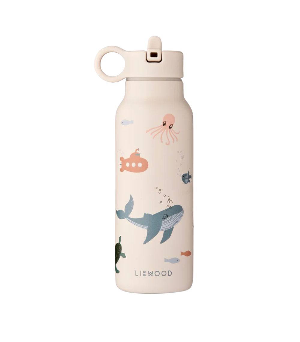 319 Falk Water Bottle 350ml, Sea Creature/Sandy - Image 1