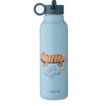 Falk Water Bottle 500ml, Tiger/Beach Blue
