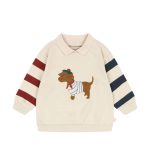 Spotty Sweat Shirt, Brown Rice
