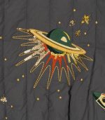 Juno Sequin Bomber Jacket, Magnet - Image 4