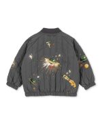 Juno Sequin Bomber Jacket, Magnet - Image 2