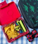 Yumbox Snack - 3-sections Wow Red/Shark Tray - Image 2