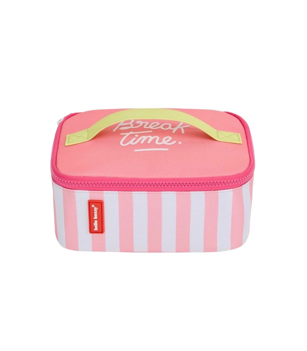 5 Pink Stripes Lunch Bag - Image 1