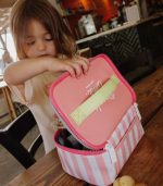 Pink Stripes Lunch Bag - Image 6