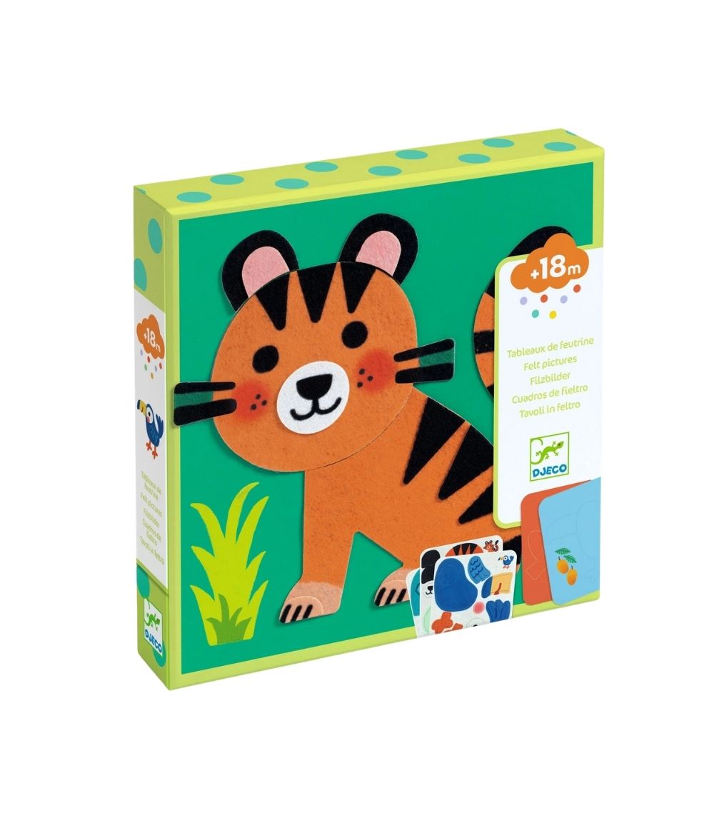 74 Djeco Felt Pictures Very Soft Animals - Image 1