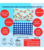 No-Sweat Ice Packs, Set of 2 Vichy & Cherries - Image 4
