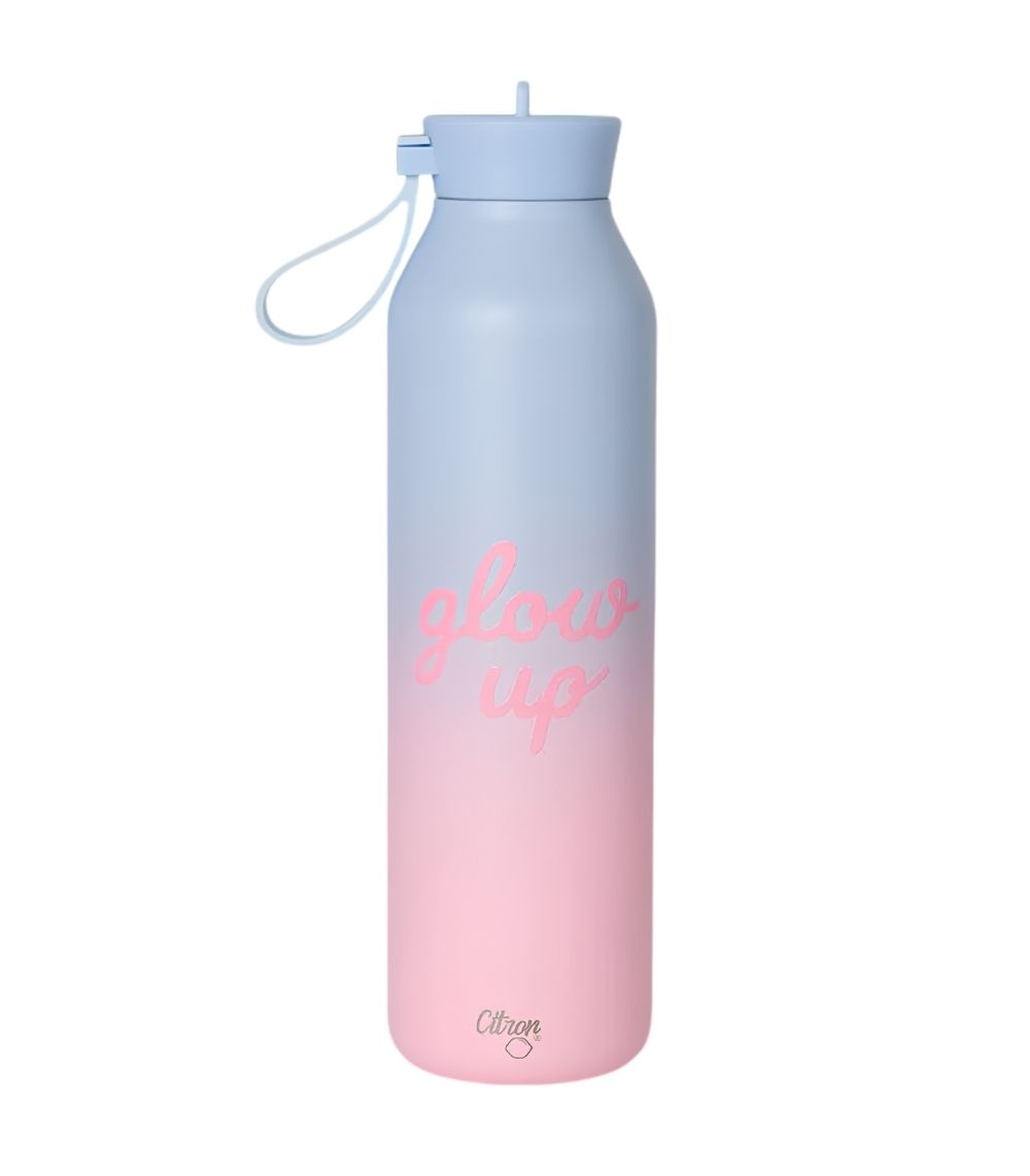 80 Water Bottle 750ml - Glow Up Blue/Pink - Image 1