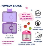 Yumbox Snack - 3-sections Princess Purple Glitter - Image 3