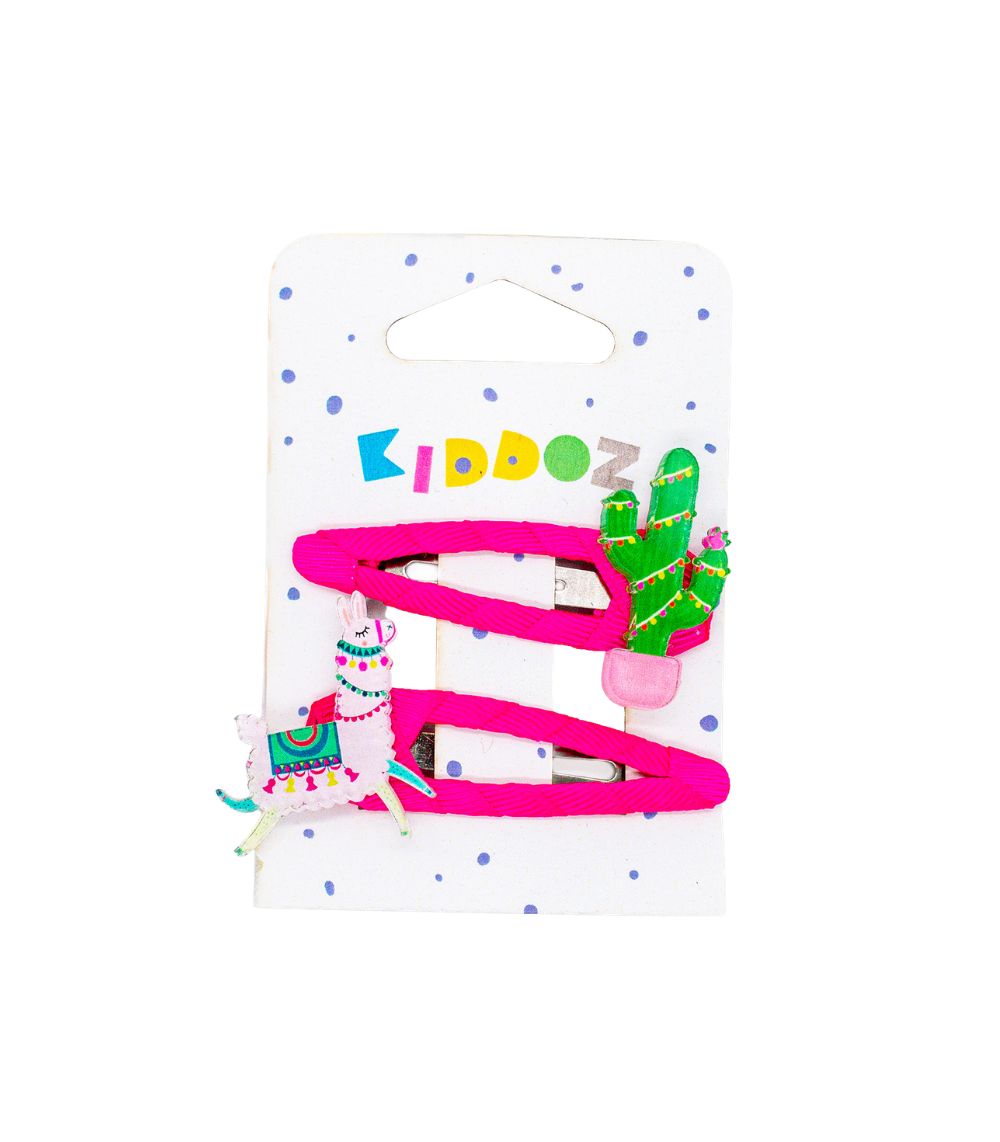 kiddoz summer 2026 (1) Kiddoz Llama Fiesta Hair Clips - Image 1