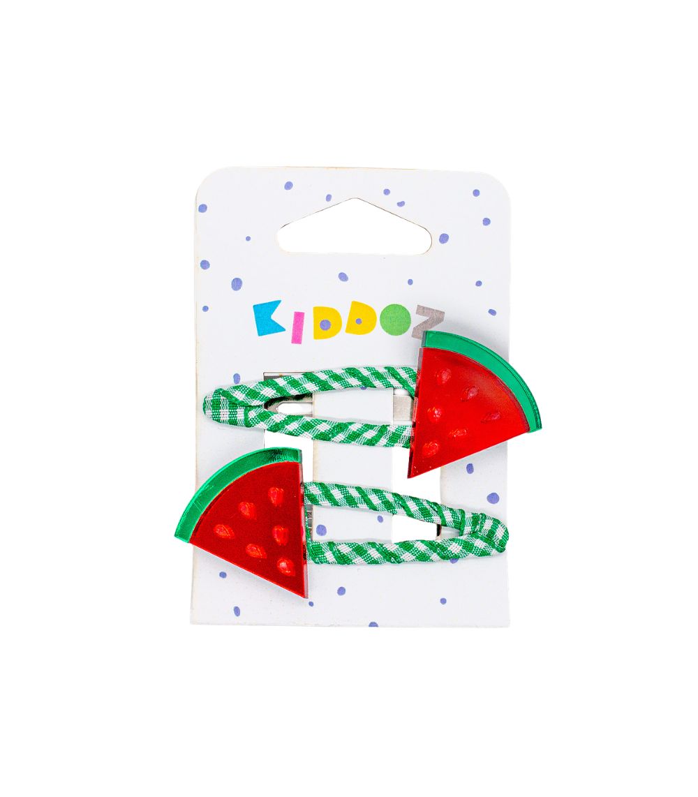 kiddoz summer 2026 (2) Kiddoz Watermelon Picnic Hair Clips - Image 1