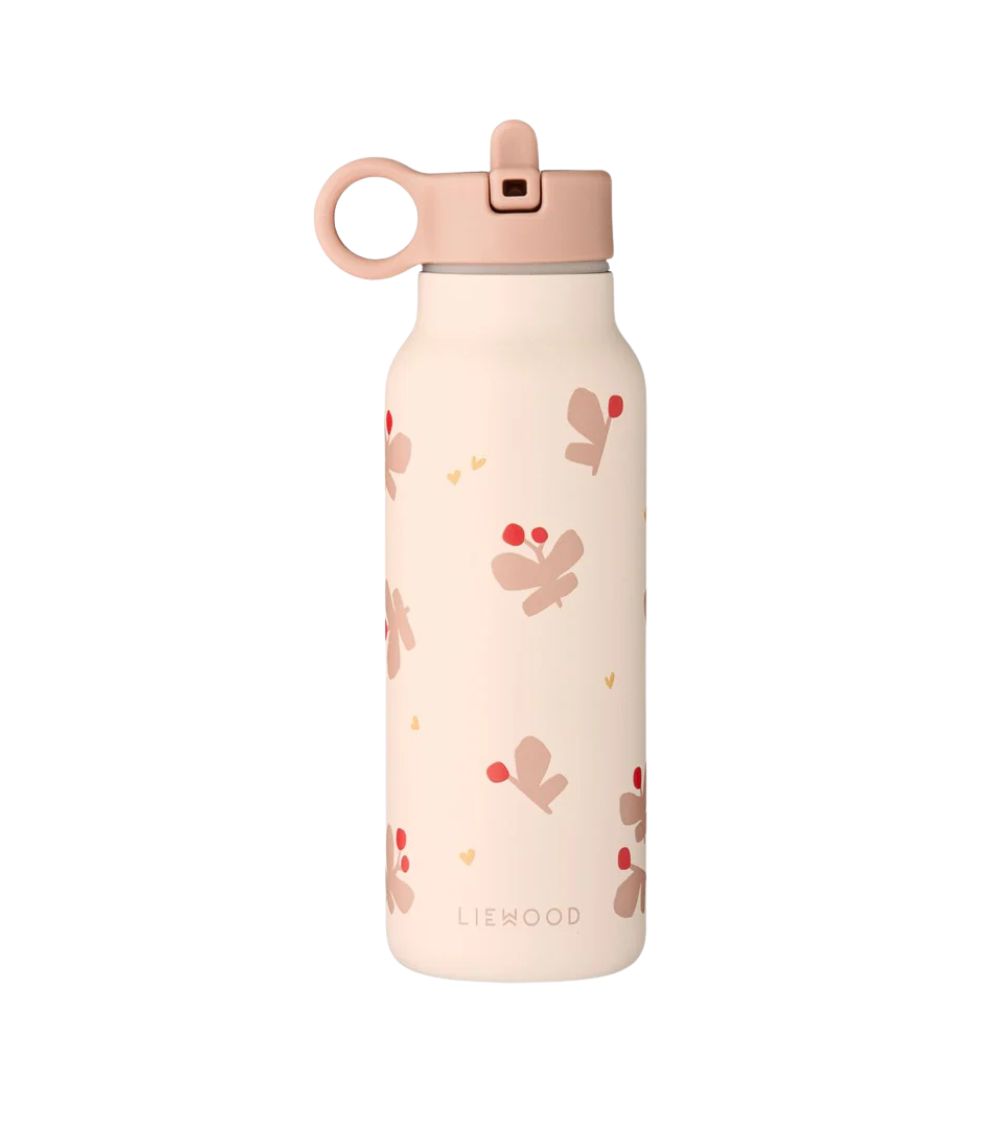 liewood (2) Falk Water Bottle 350ml, Butterfly/Apple Blossom - Image 1