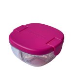 Yumbox Snack Bowl - 3-sections Raspberry Pink - Image 5