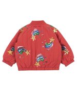 Juno Sequin Rainbow Bomber Jacket, Cardinal - Image 3